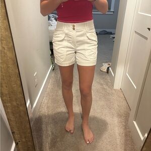 Democracy Women's Cream Cargo Shorts